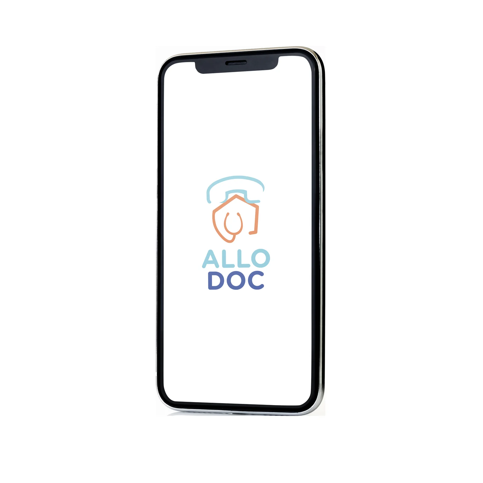 Mockup application Allo Doc sur iPhone