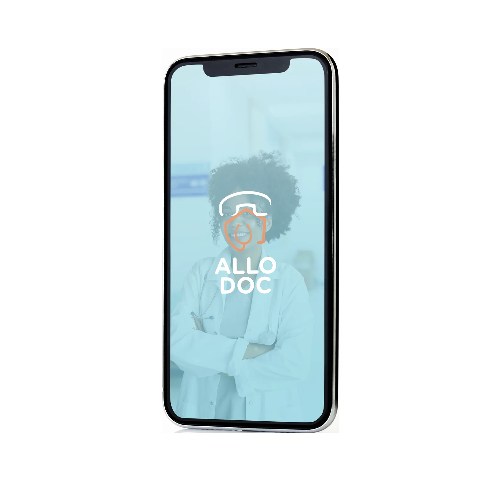 Mockup écran médecin Allo Doc sur iPhone