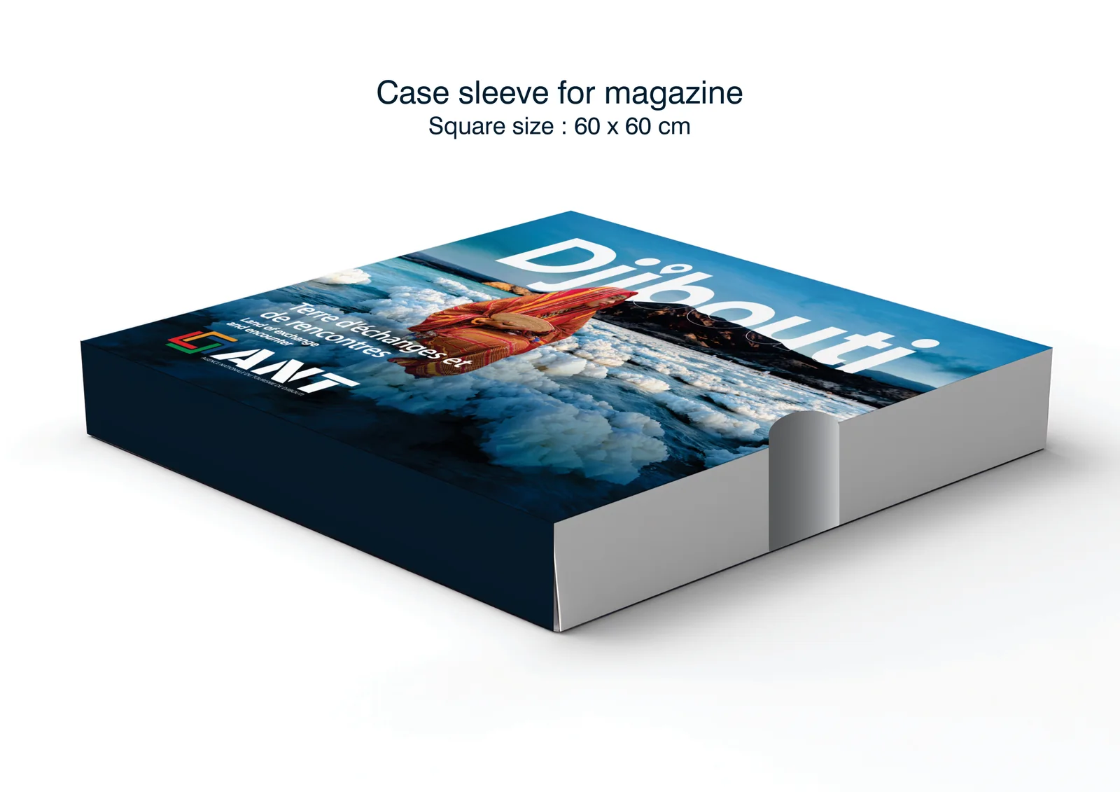 Coffret magazine institutionnel Djibouti, format 60x60cm